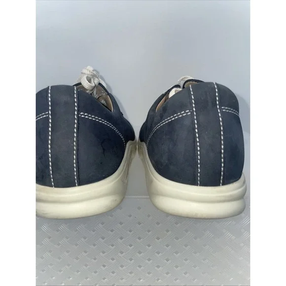 FINN COMFORT Soho Leather Cap Toe‎ Sneakers Women's US 9 EU 40 Blue Shoes $385 * - Picture 5 of 7